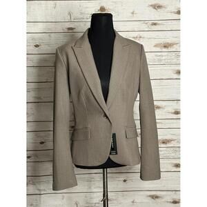 Express Studio Stretch classic corpcore pinstriped single-breasted blazer Size 6